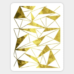 GOLD Geometric Abstract Designs Sticker